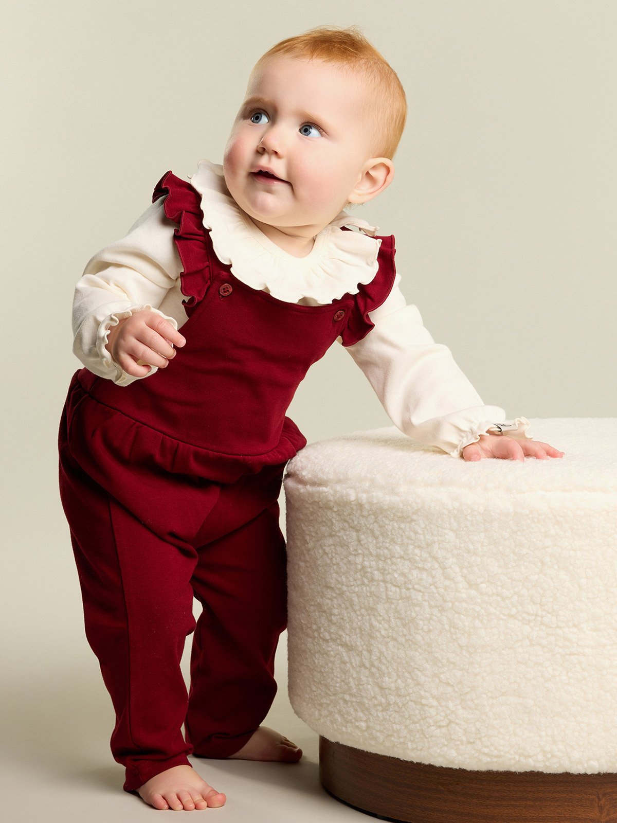 Gullkorn Olivia Sparkebukse Dyp Rød