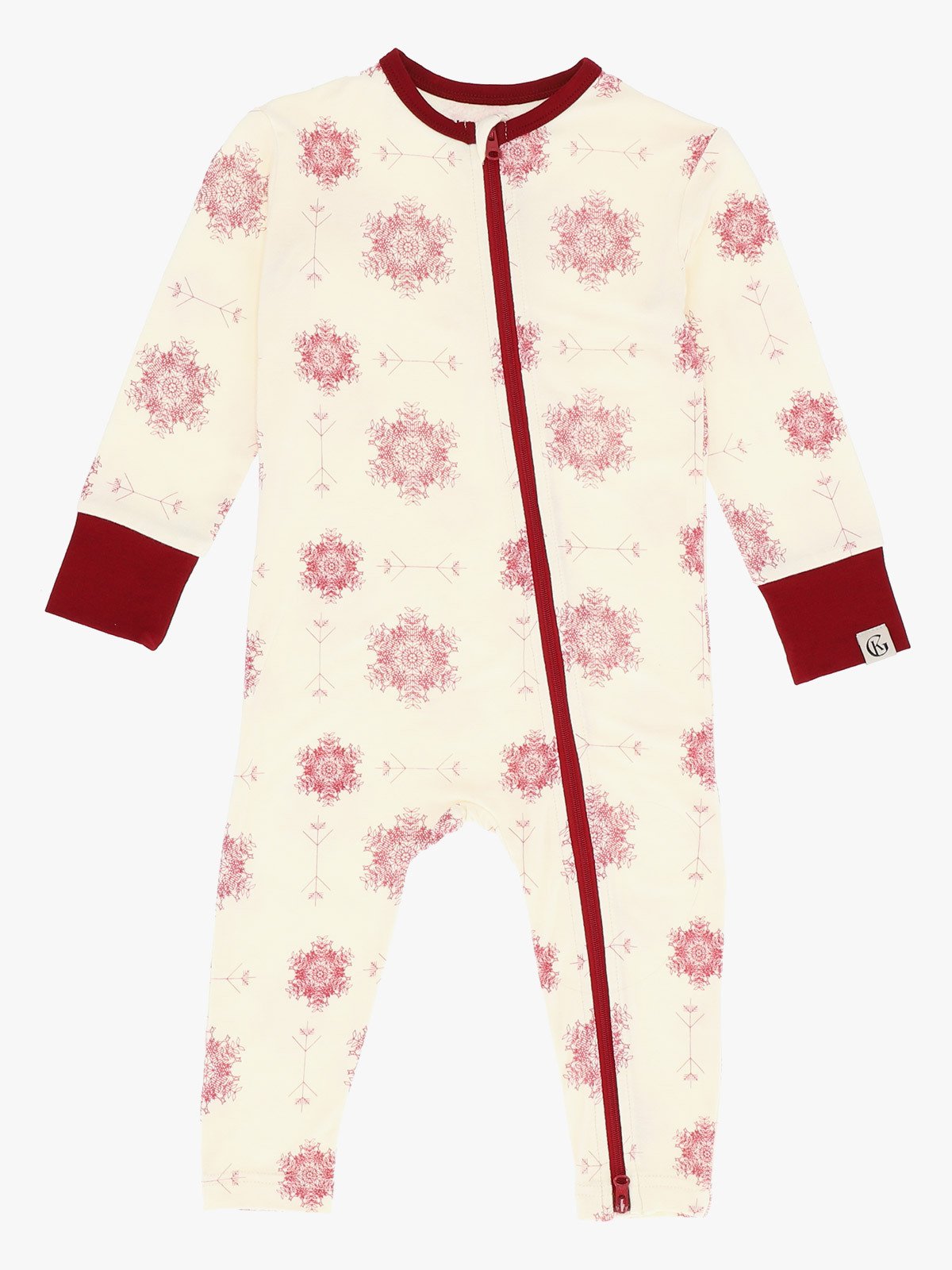 Gullkorn Kos Babypysjamas Dyp Rød (P)