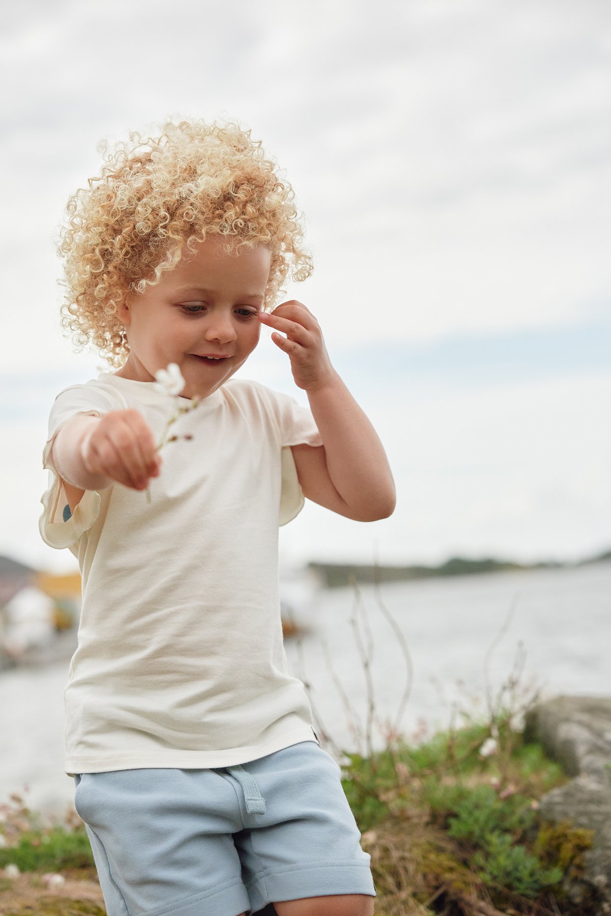 Gullkorn Flora T-Skjorte Varm Hvit