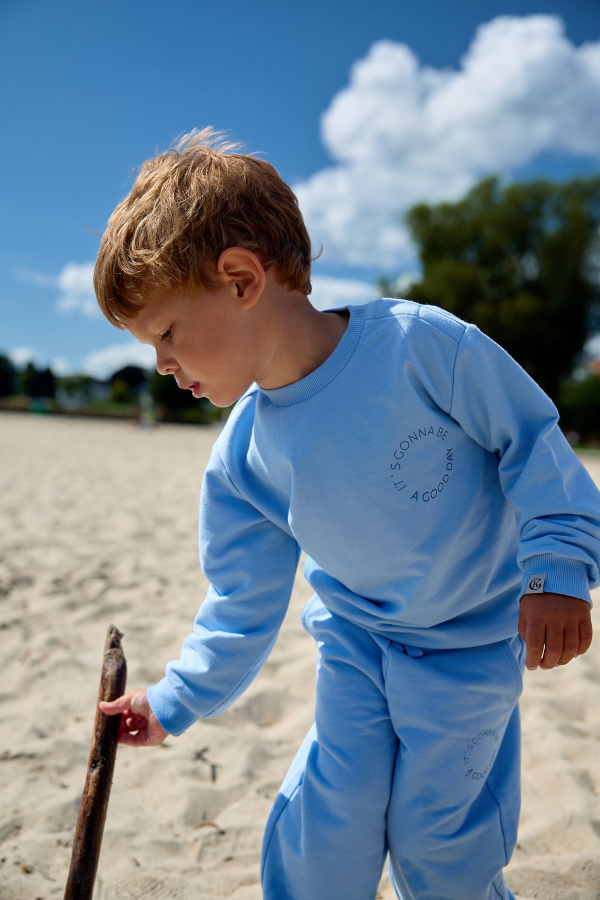 Gullkorn Leu Sett Himmelblå