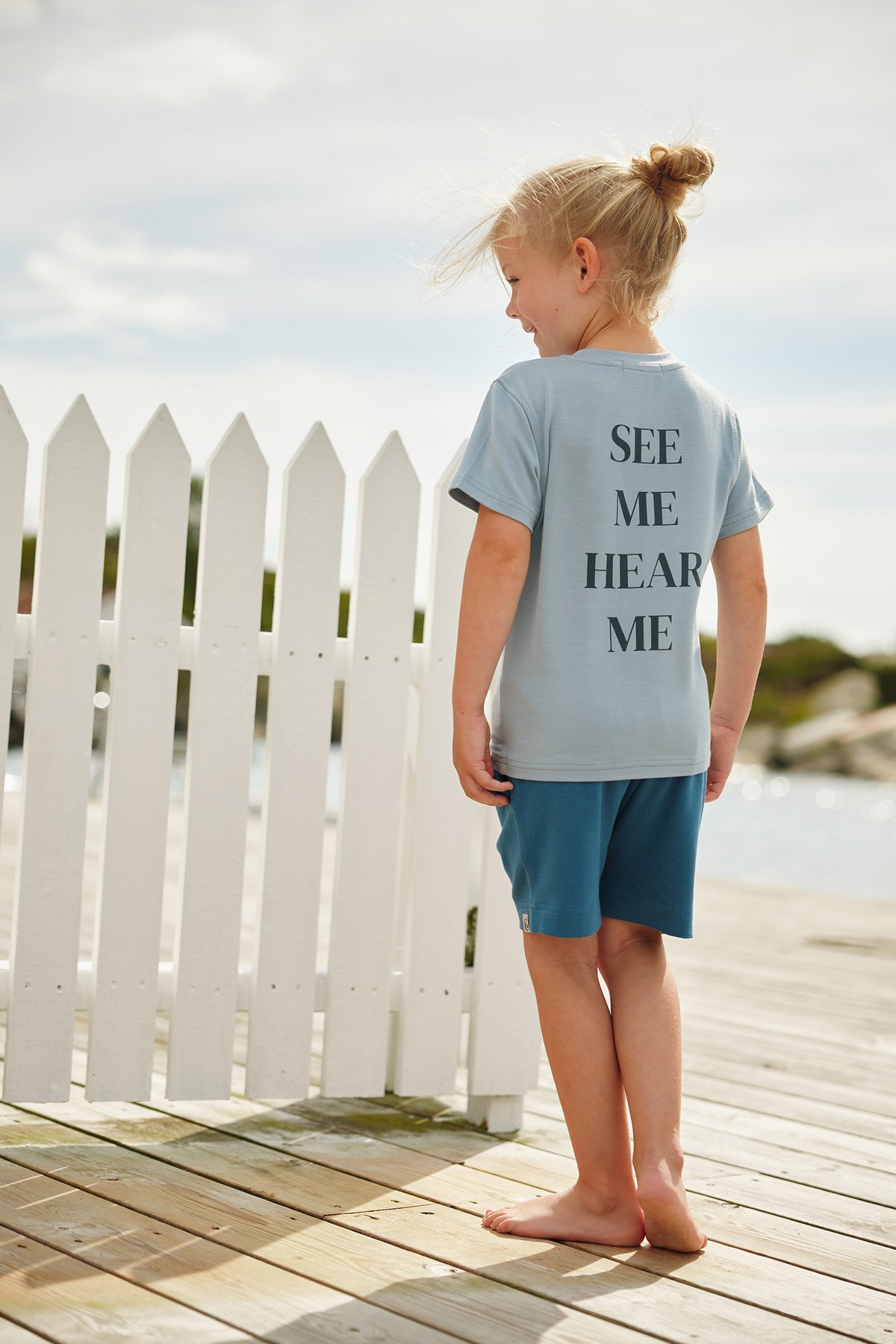 Gullkorn IAM T-Skjorte Lys Blå