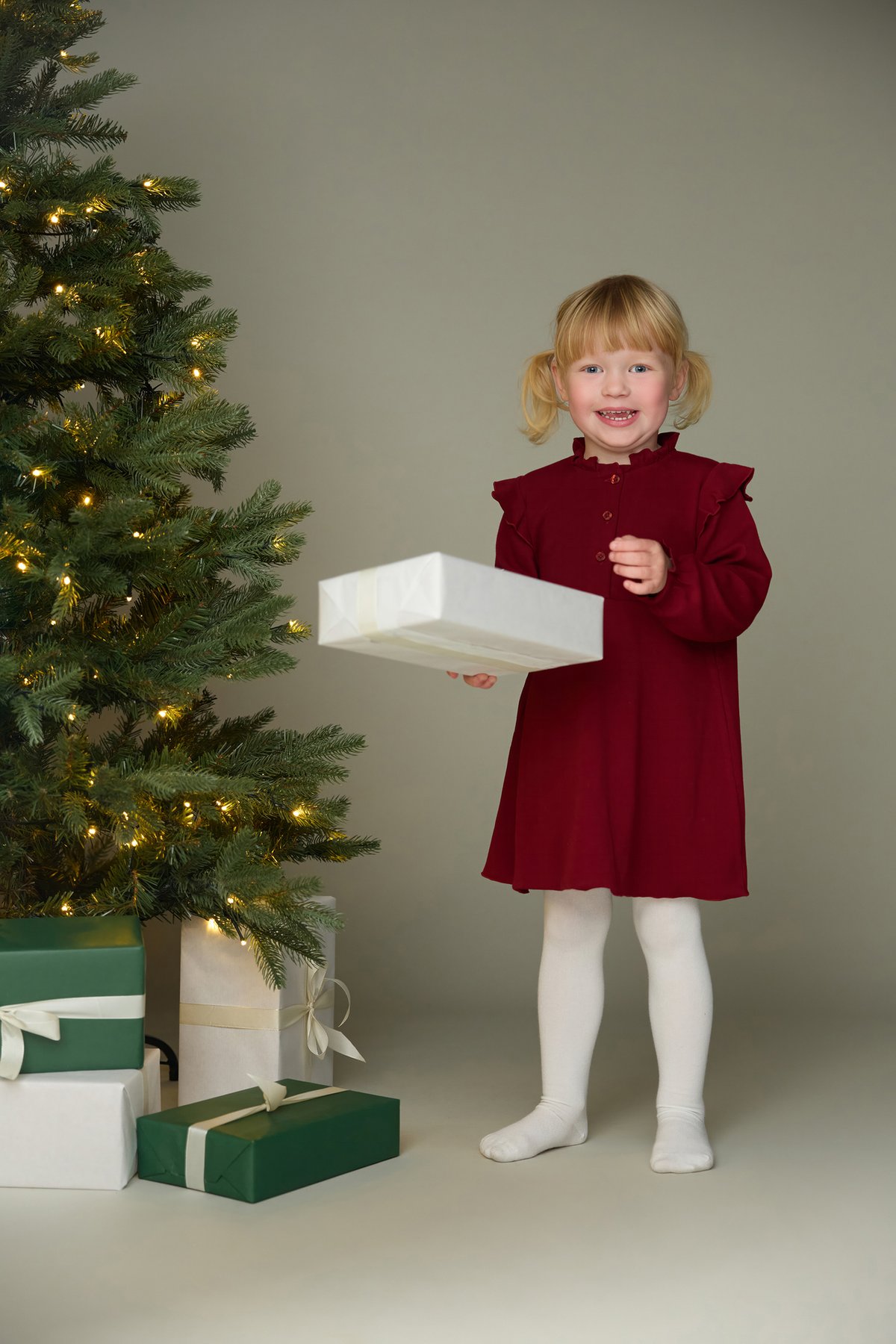 Gullkorn Eno Kjole Dyp Rød