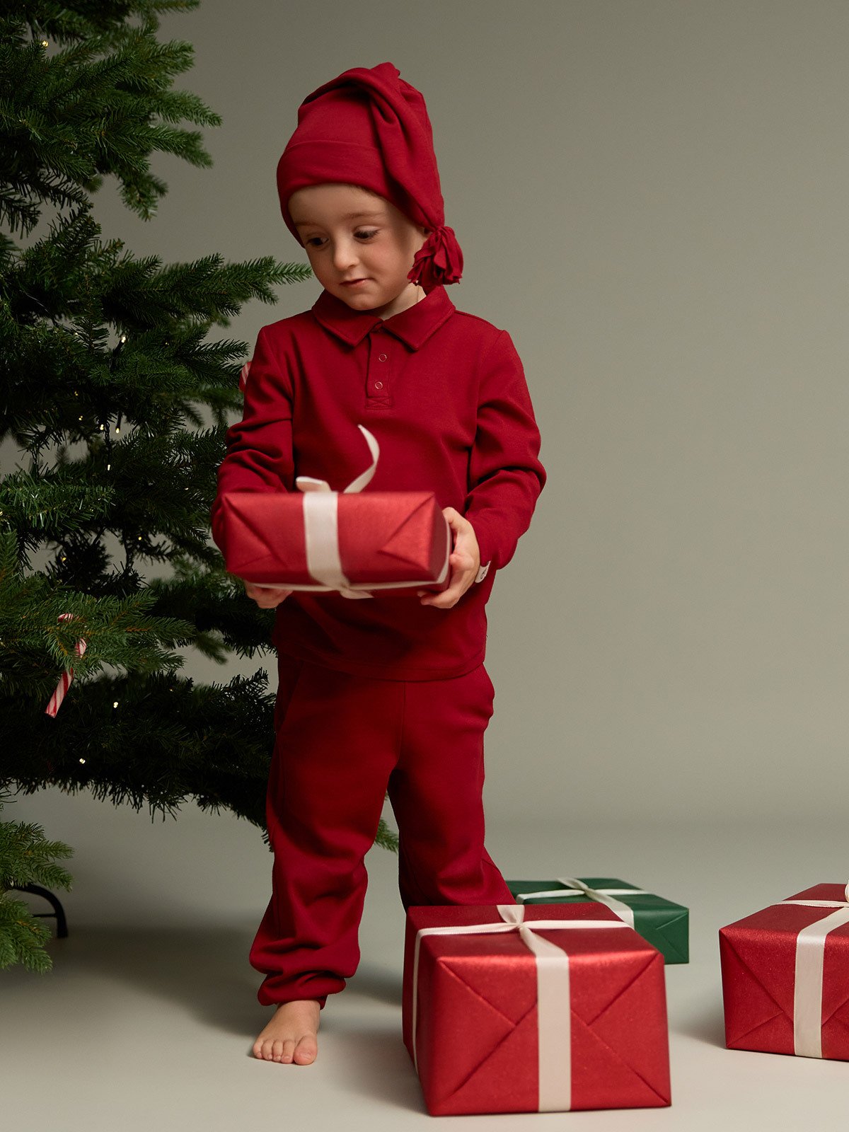 Gullkorn Eno Nisselue Dyp Rød