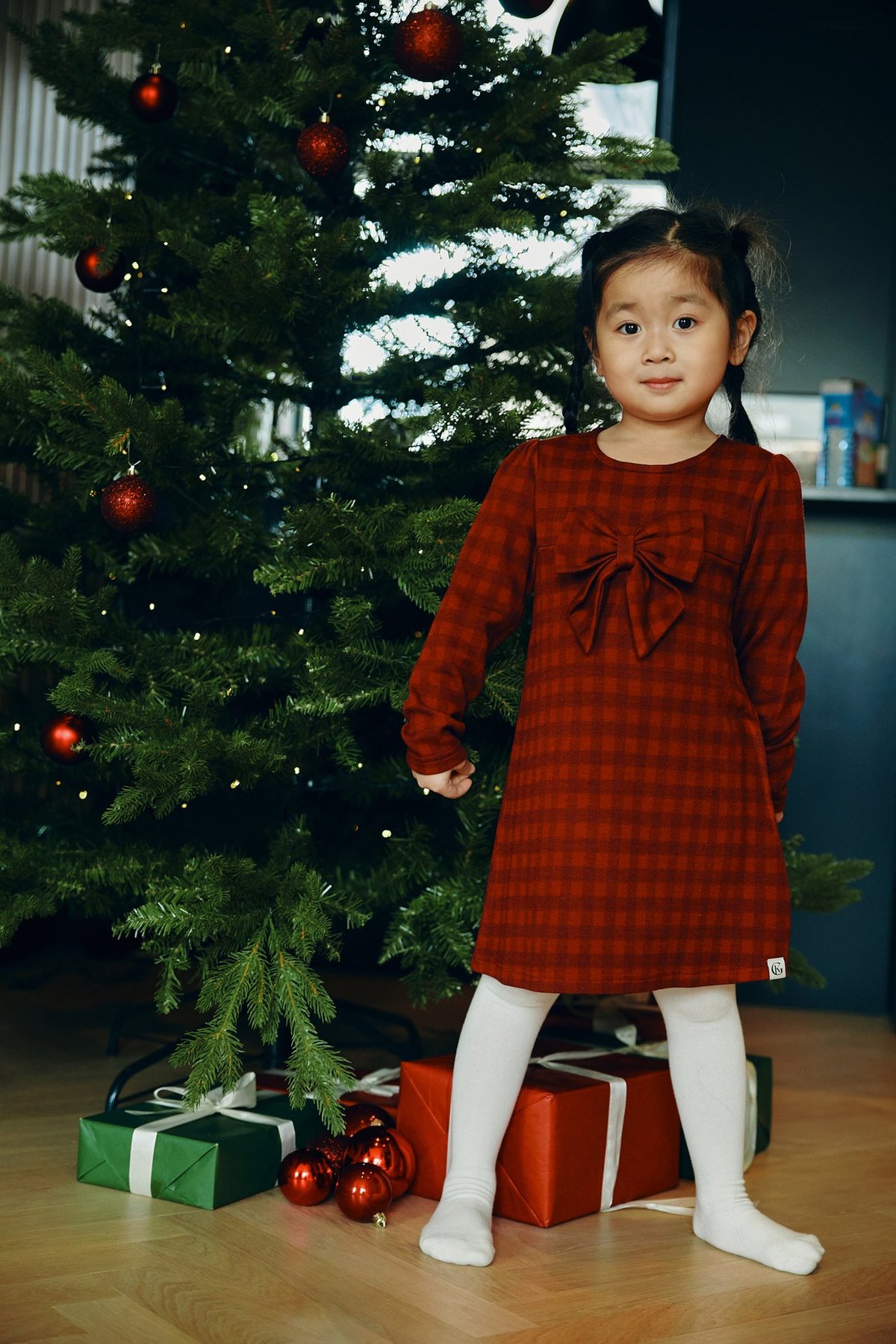 Gullkorn Sino Kjole Dyp Rød