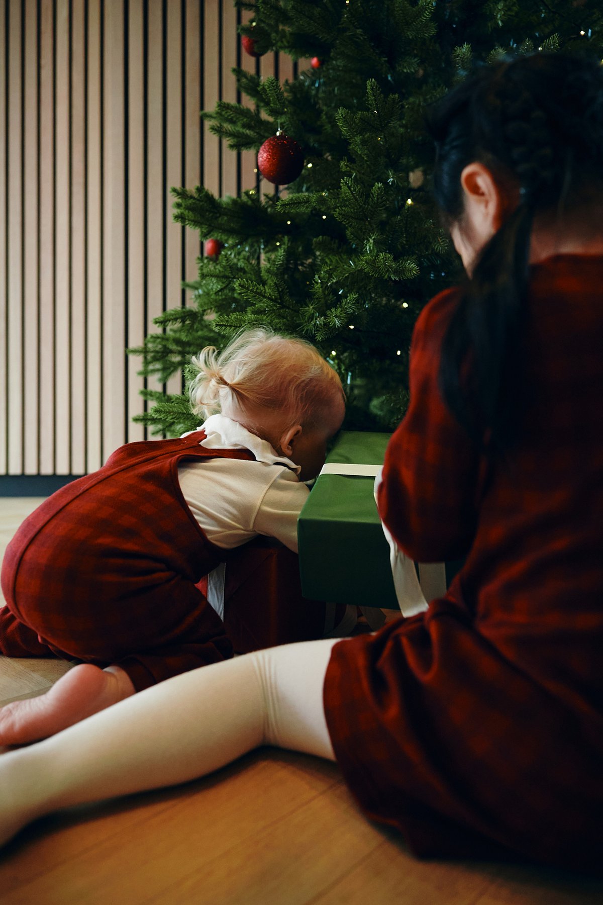 Gullkorn Sino Kjole Dyp Rød