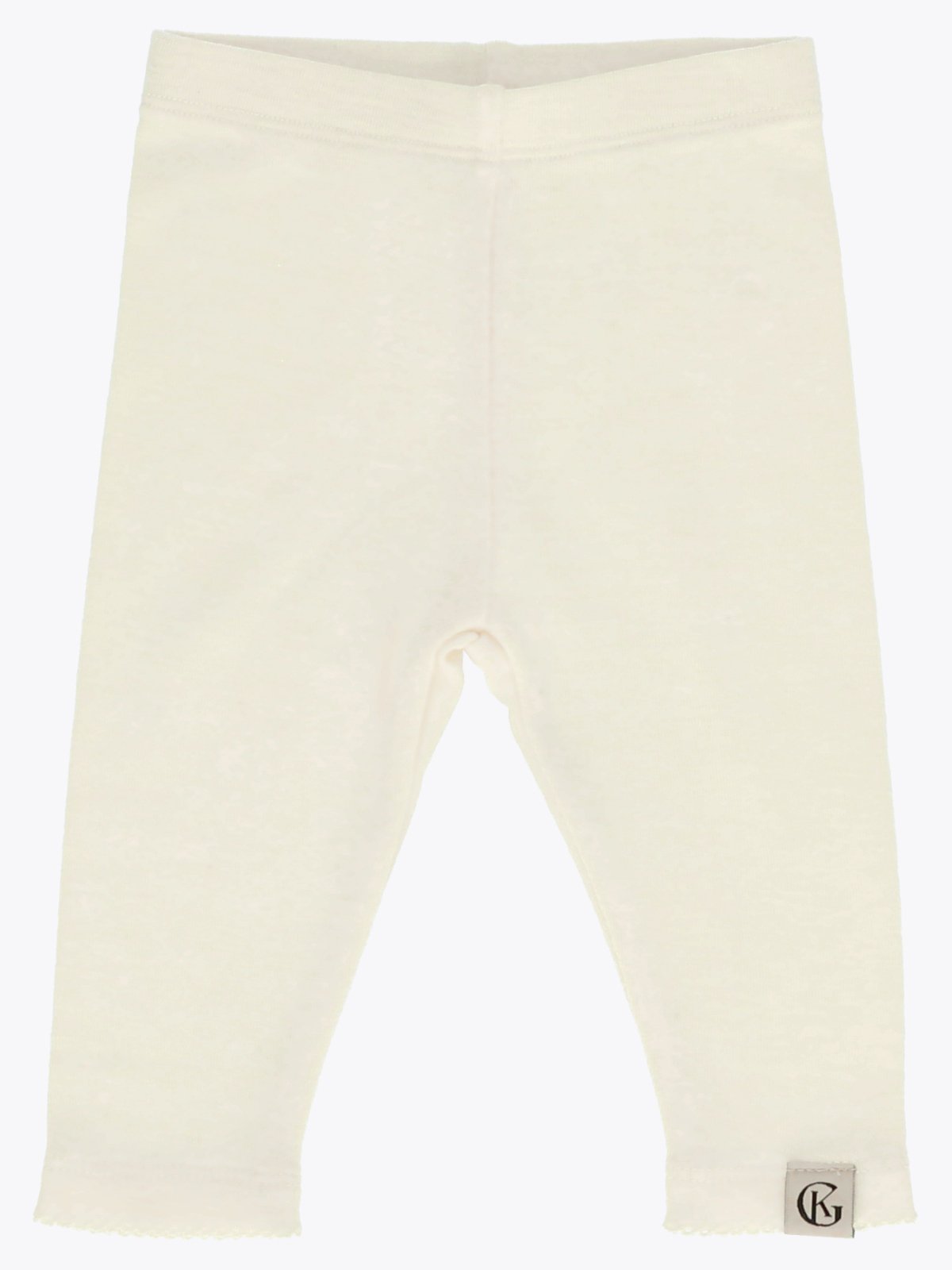 Gullkorn Vakke Ull Babybukse Hvit