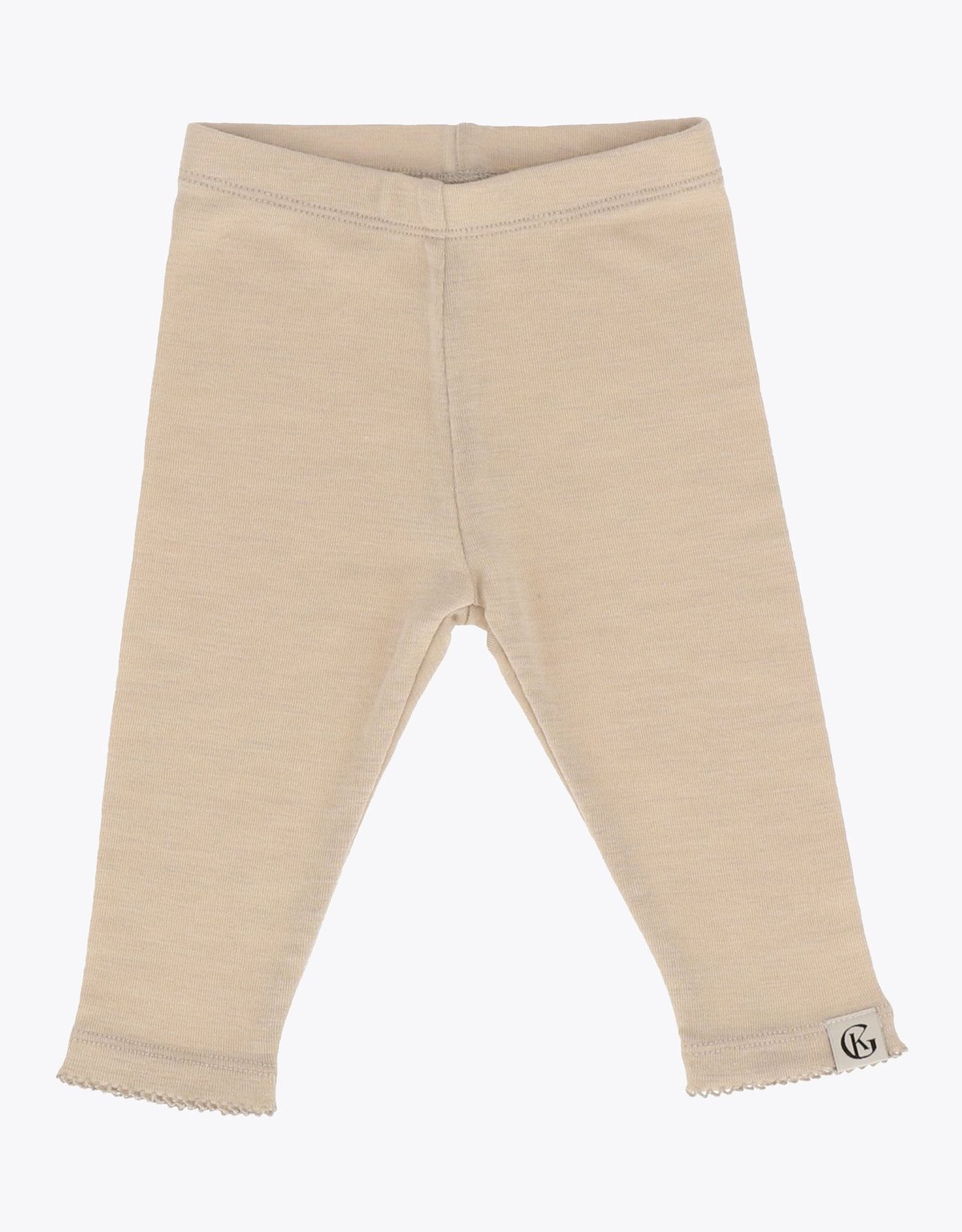 Gullkorn Vakke Ull Babybukse Beige