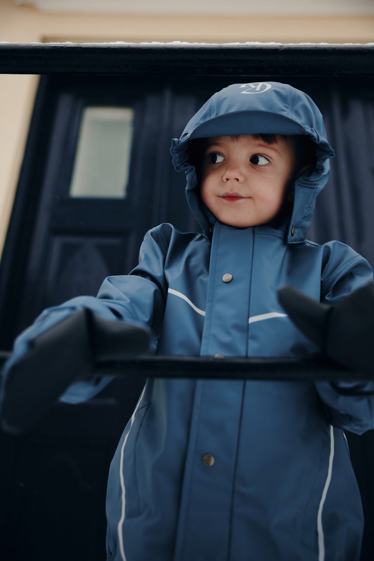 Gullkorn Slush Rainwear Set Denimblå