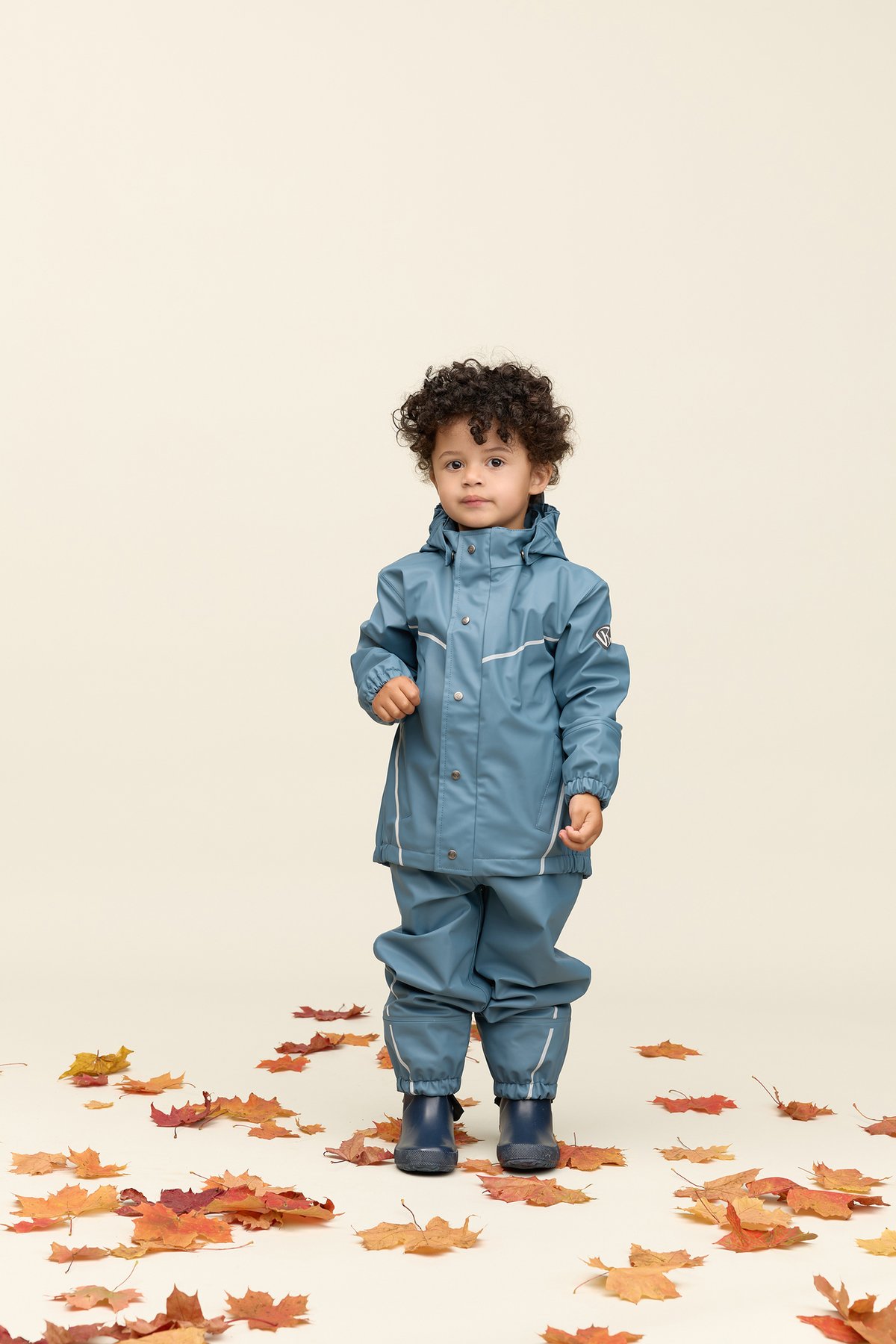 Gullkorn Slush Rainwear Set Denimblå