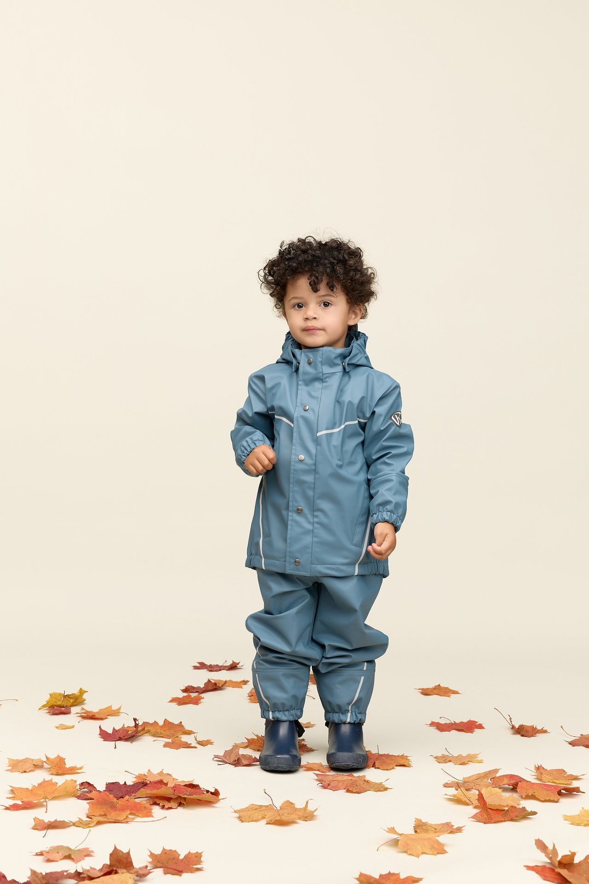 Gullkorn Slush Rainwear Set Denimblå