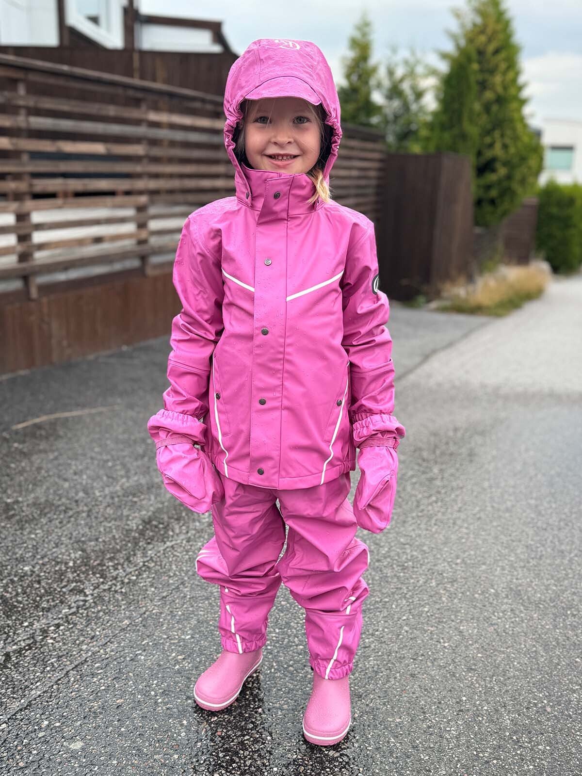 Gullkorn Slush Regntøysett Fransk Rosa