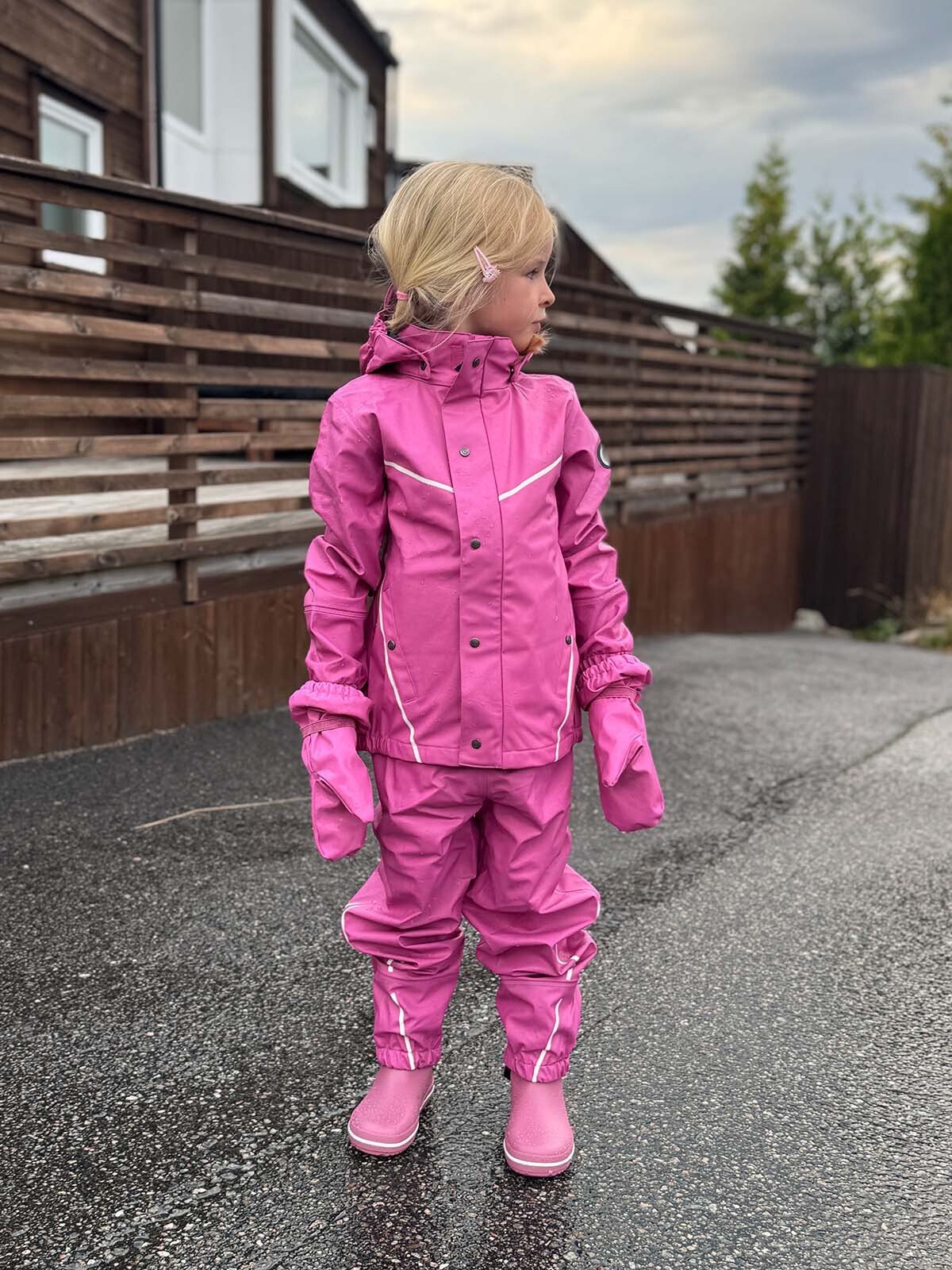 Gullkorn Slush Regntøysett Fransk Rosa