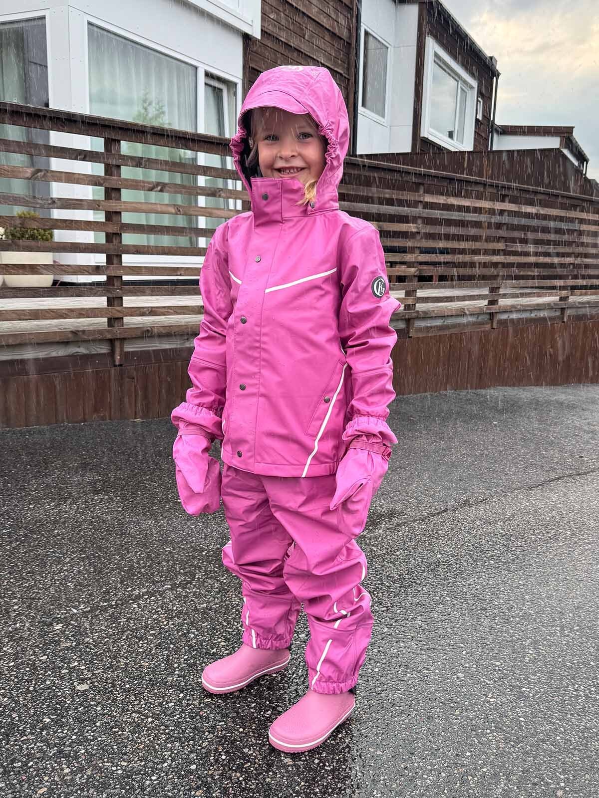 Gullkorn Slush Regntøysett Fransk Rosa