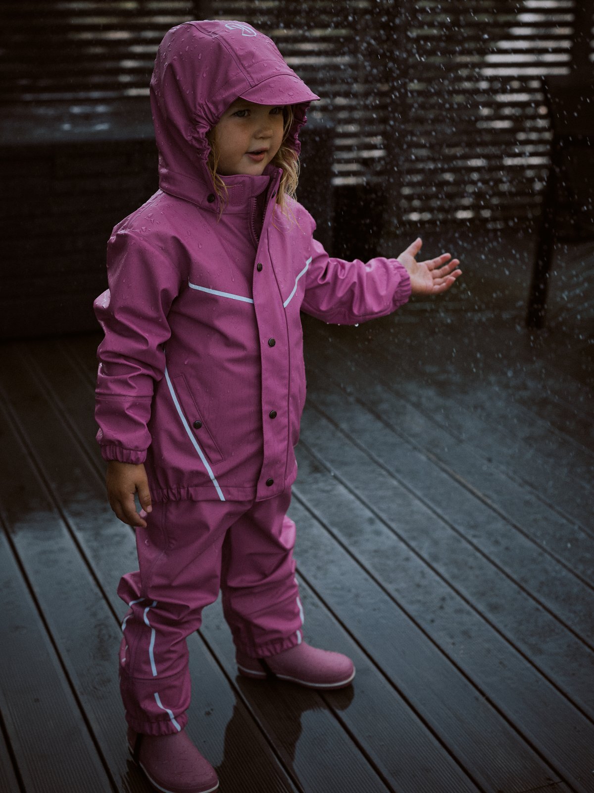 Gullkorn Slush Regntøysett Fransk Rosa