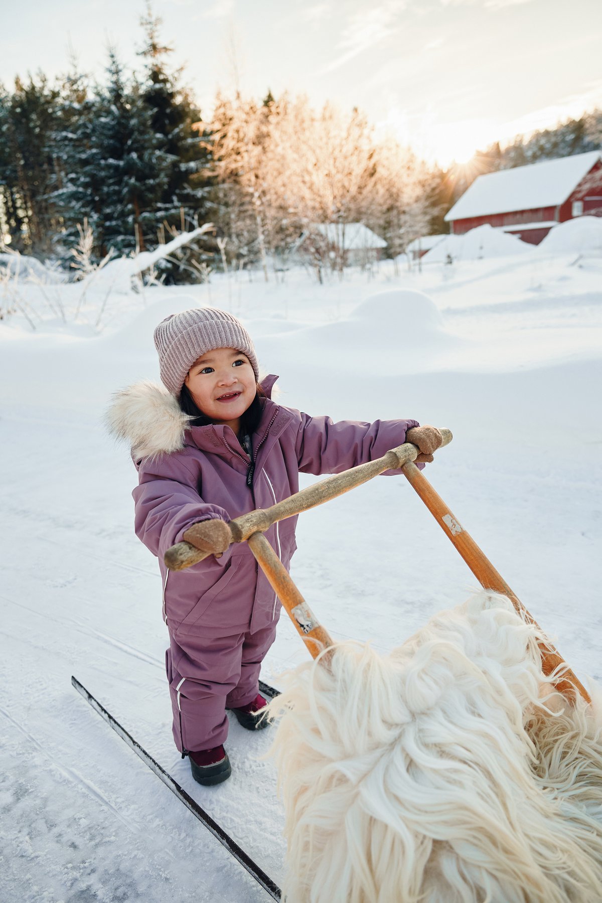 Gullkorn Salt Vinterjakke Bærlilla