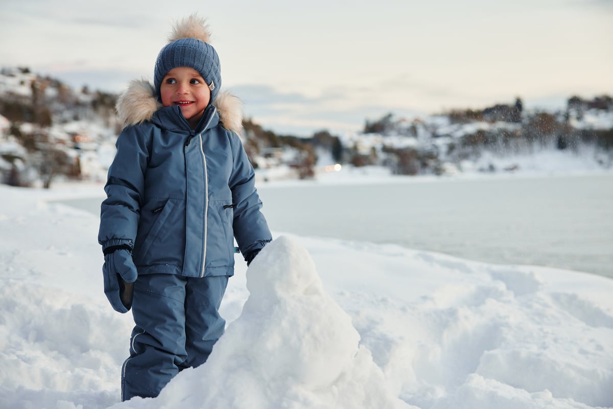 Gullkorn Salt Vinterjakke Denimblå