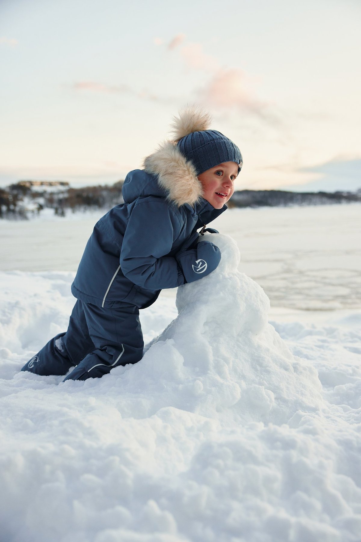 Gullkorn Salt Vinterjakke Denimblå