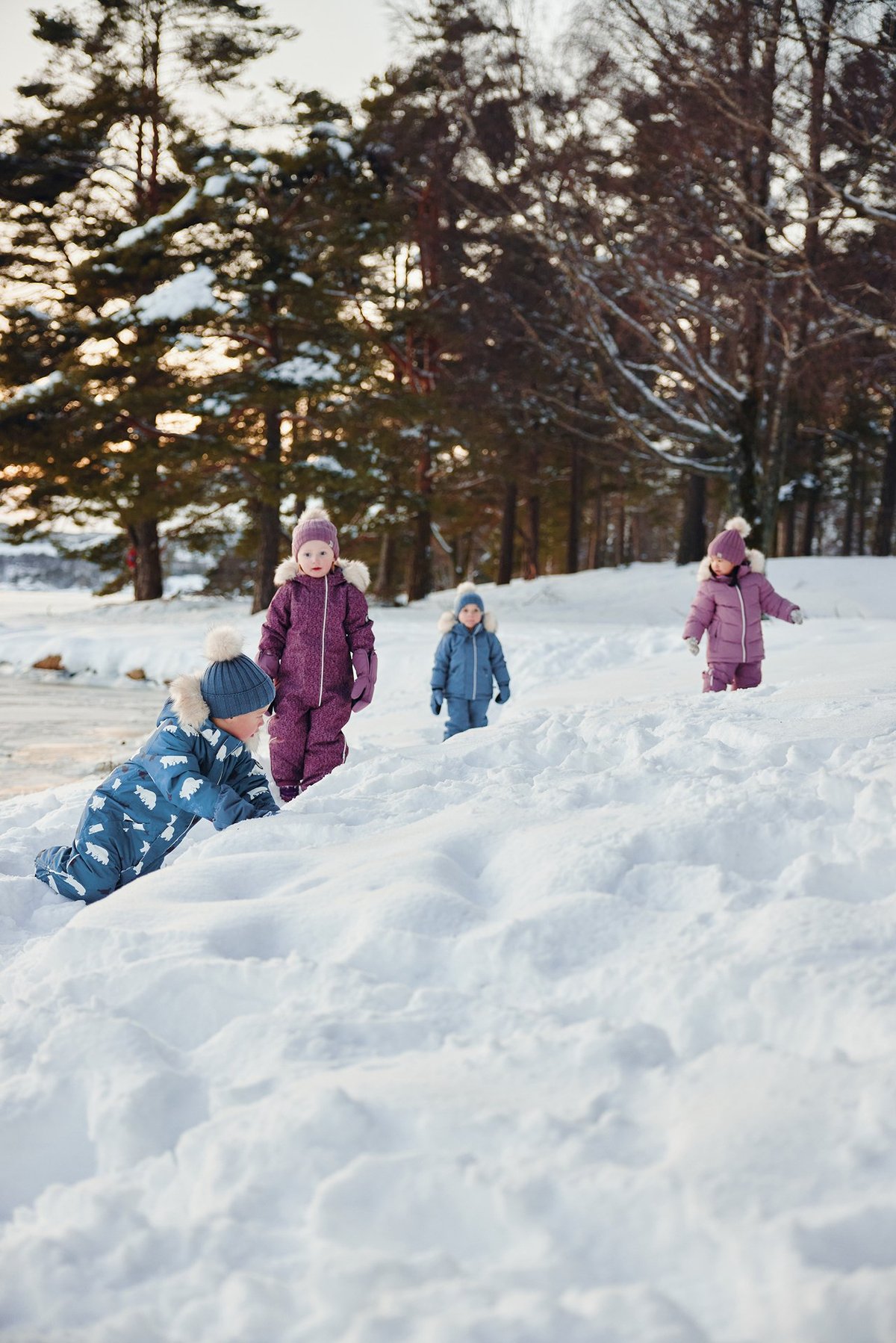 Gullkorn Salt Vinterjakke Denimblå