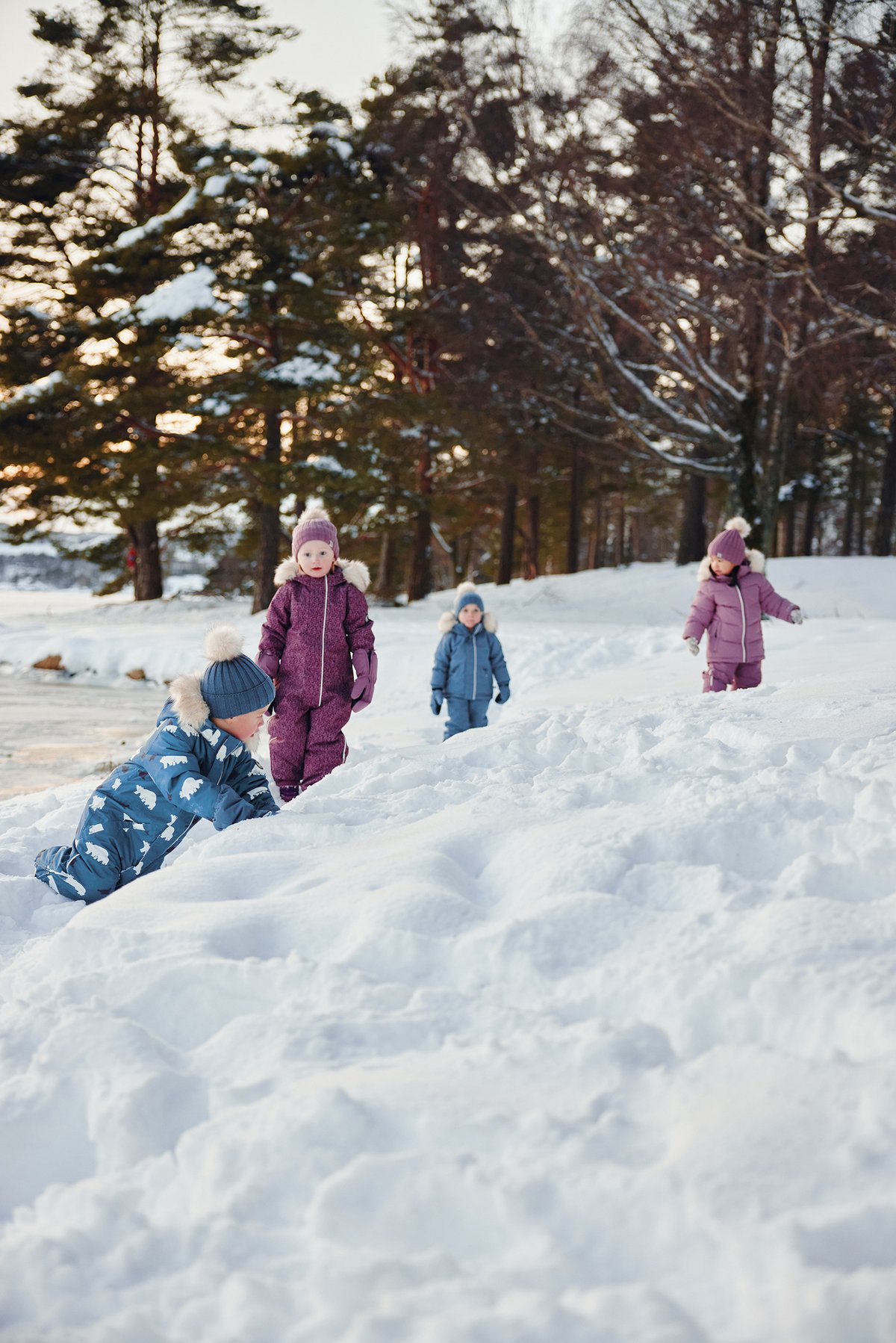 Gullkorn Salt Vinterjakke Denimblå