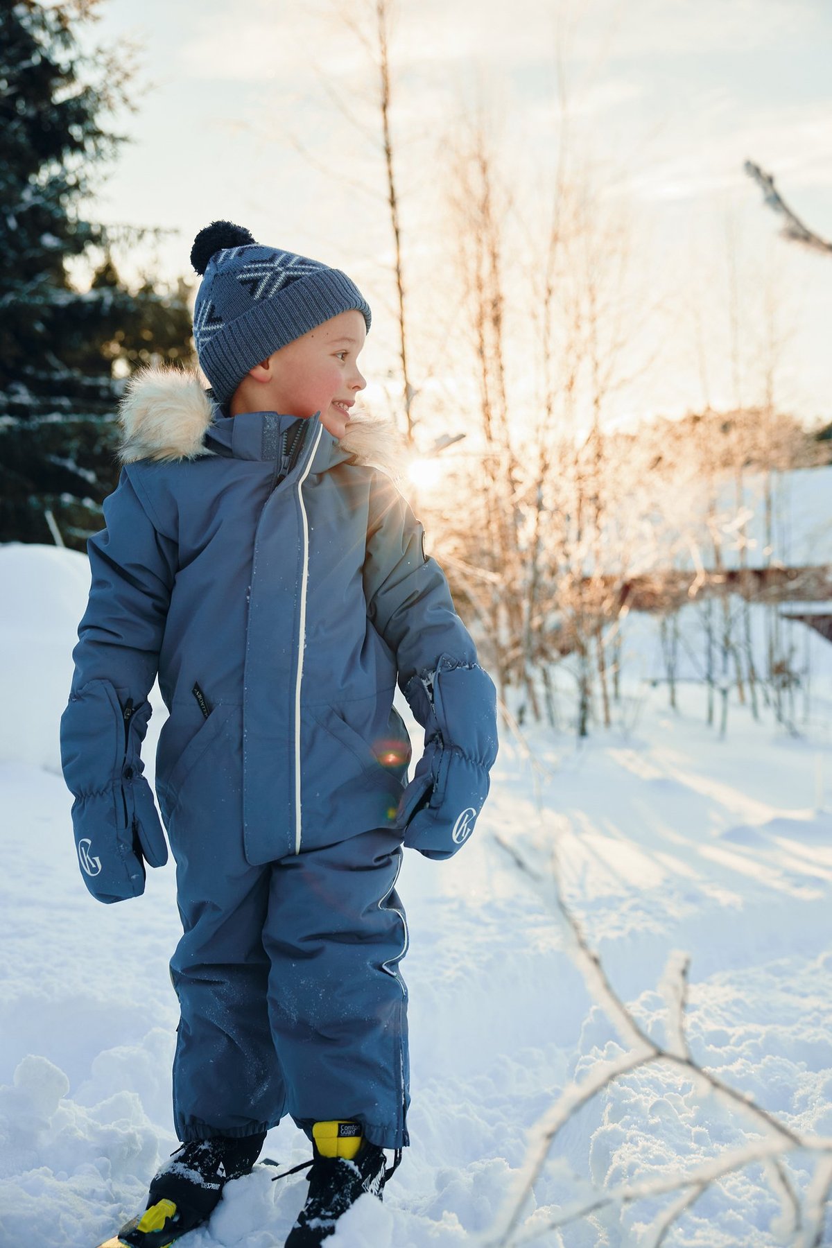Gullkorn Salt Vott Denimblå