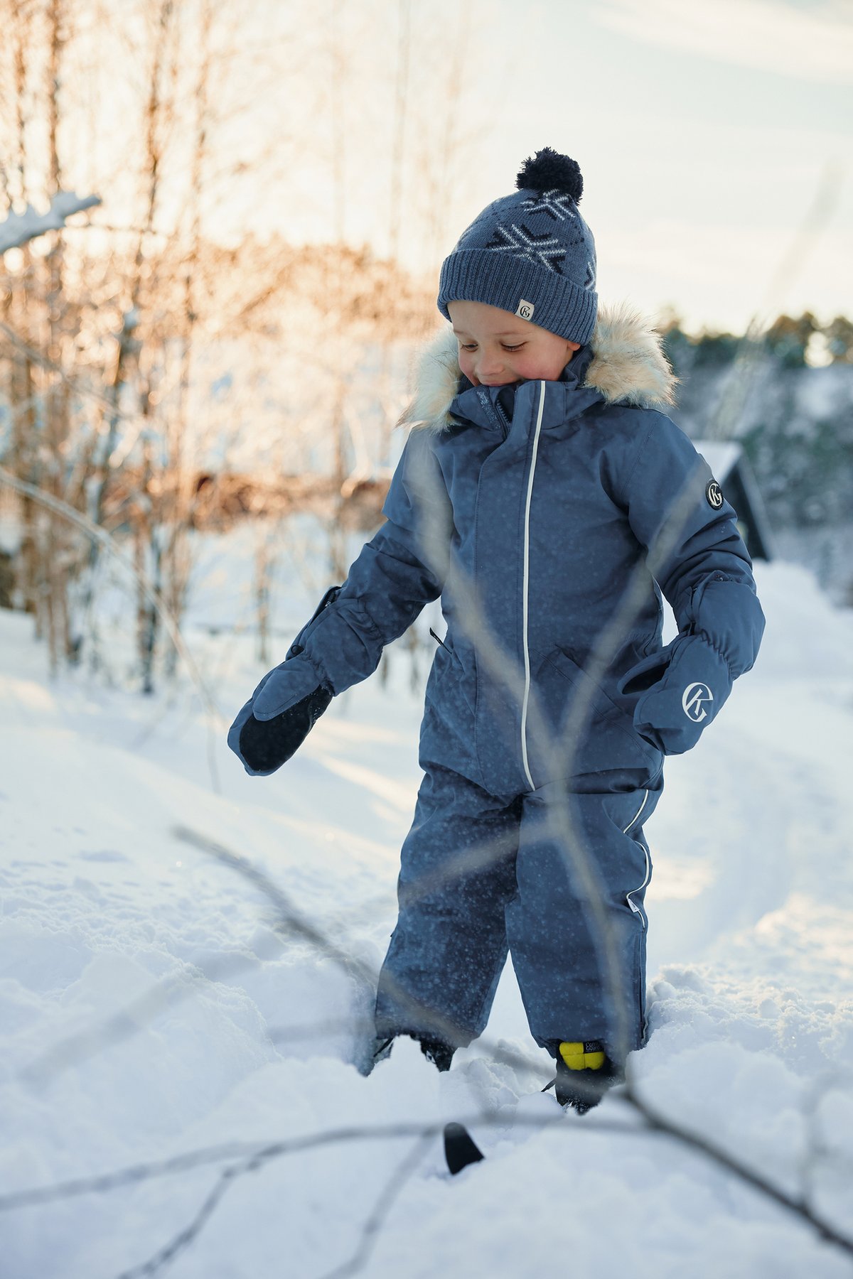 Gullkorn Salt Vott Denimblå