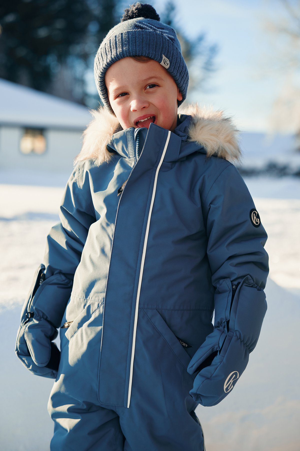 Gullkorn Salt Vott Denimblå