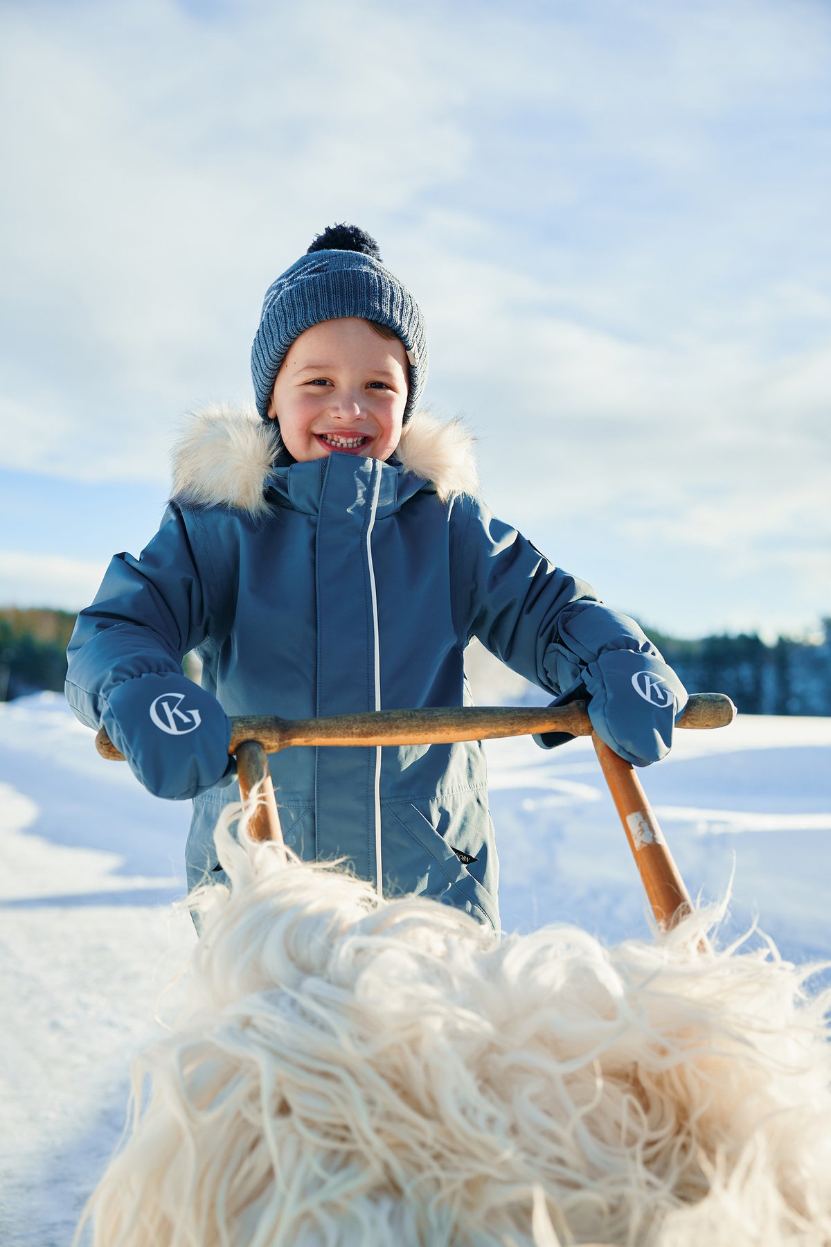 Gullkorn Salt Vott Denimblå