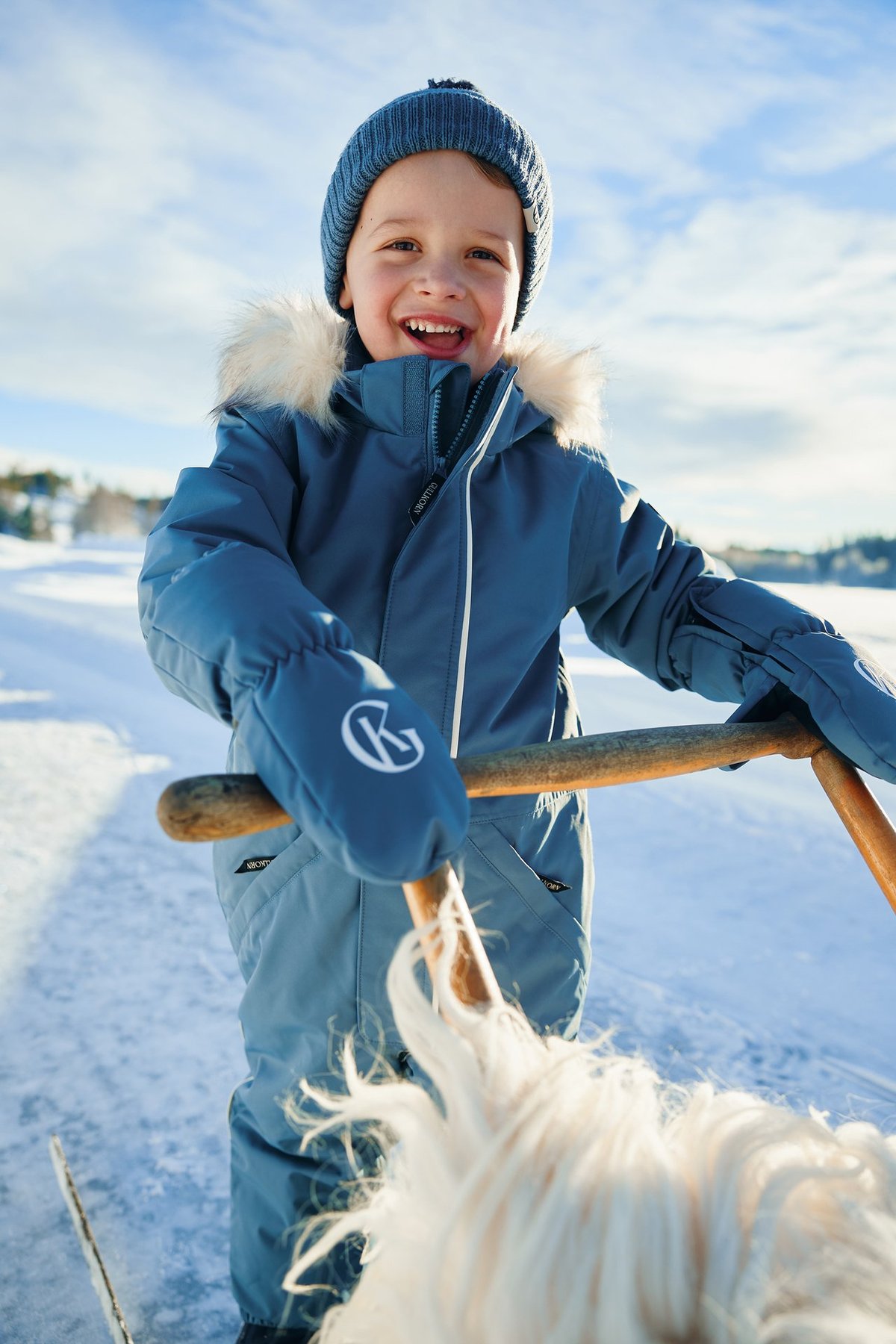 Gullkorn Salt Vott Denimblå