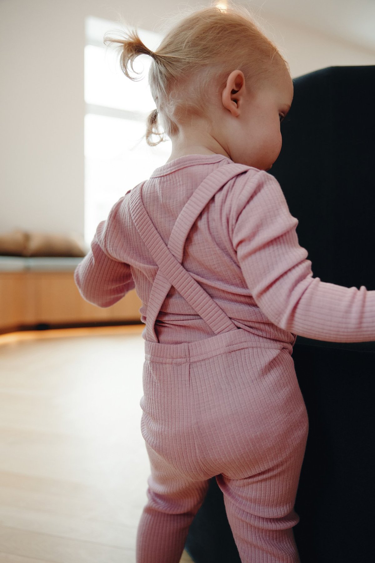 Gullkorn Chalk Baby Ull-longs LillaRosa