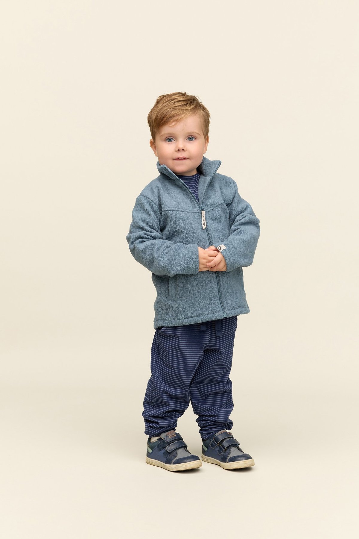 Gullkorn Grano Pile Fleece Jakke Denimblå