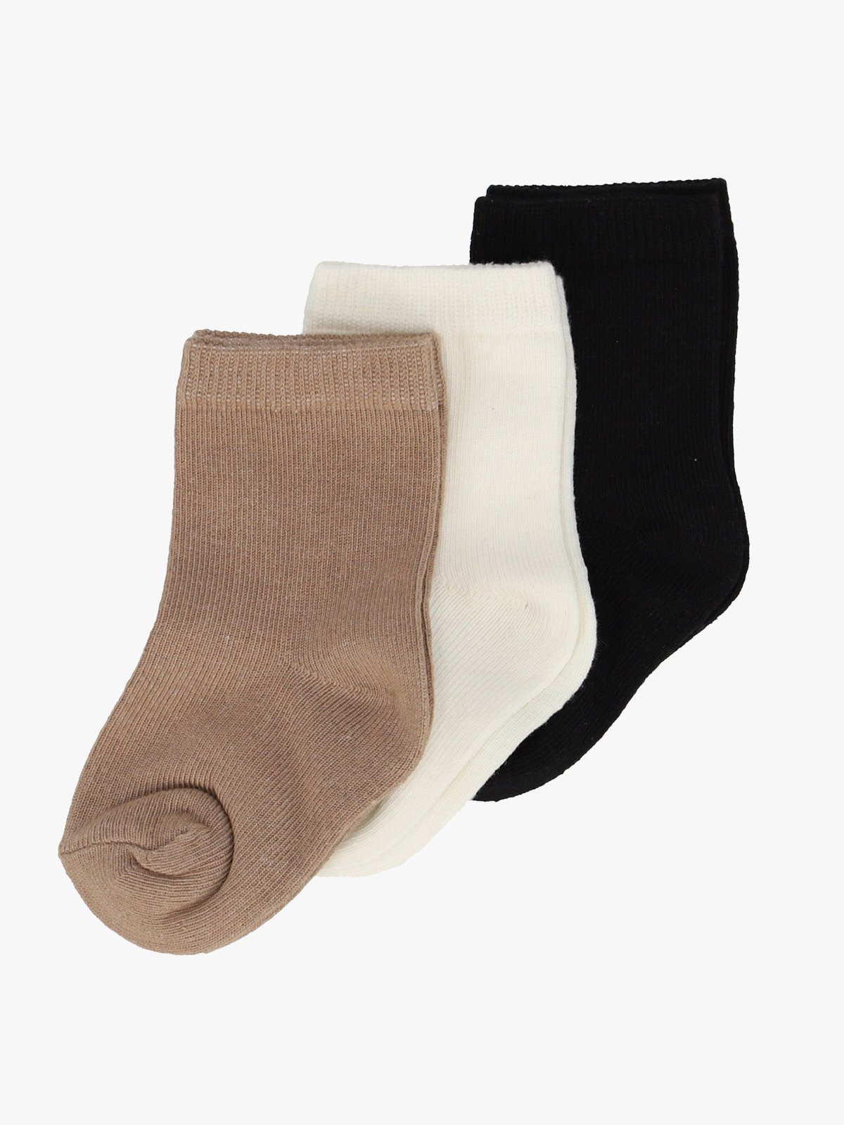 Gullkorn Bomulls-sokker 3pk Asfalt