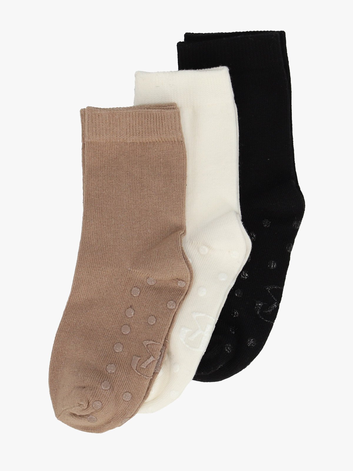 Gullkorn Bomulls-sokker 3pk Asfalt