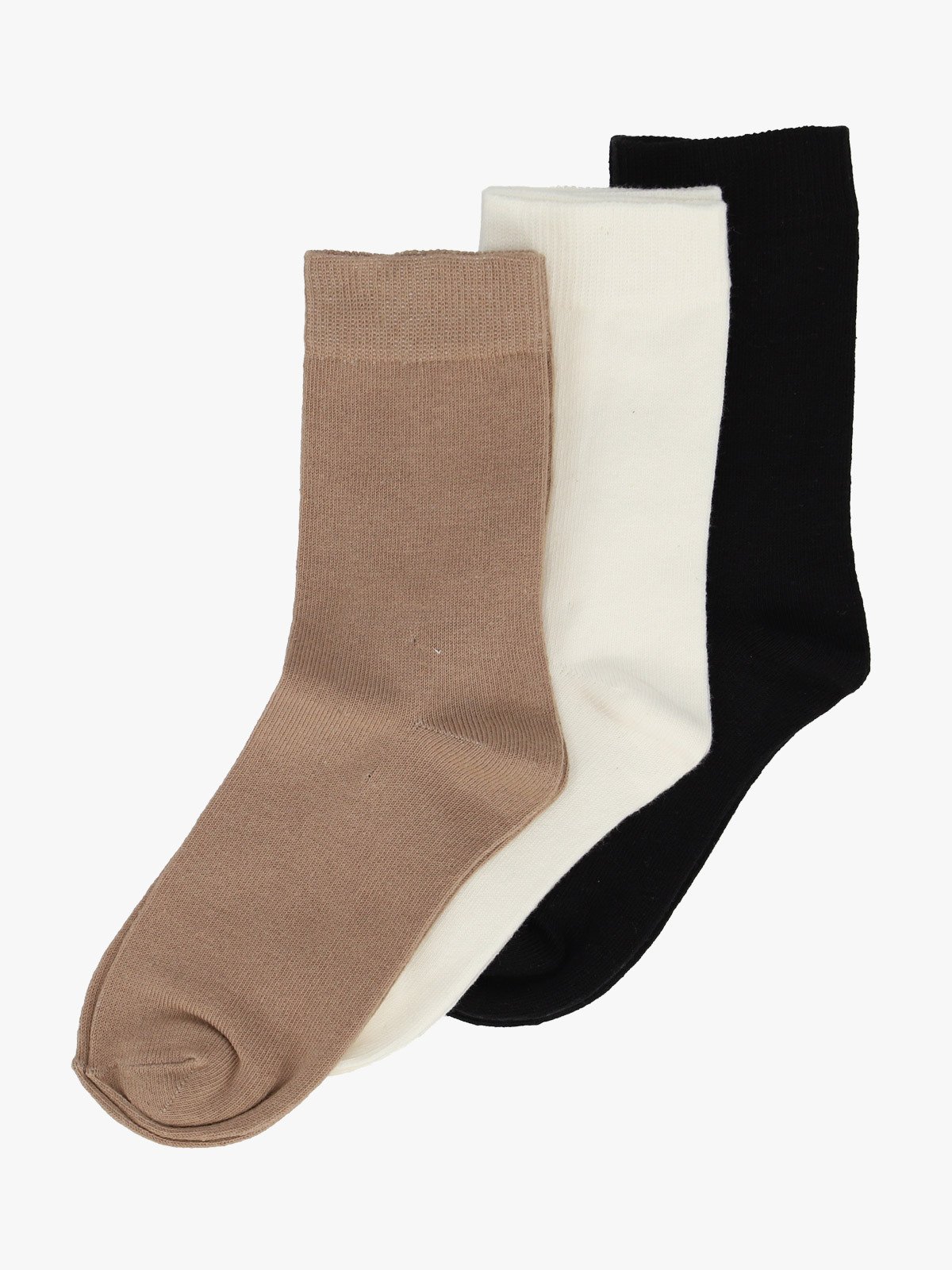 Gullkorn Bomulls-sokker 3pk Asfalt