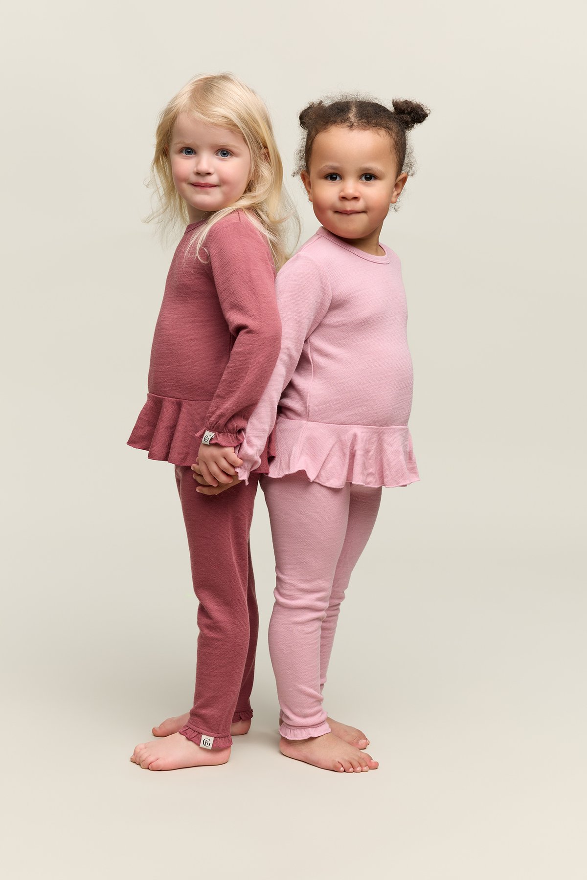 Gullkorn Amfis Frilled Pant Mørk Rosa