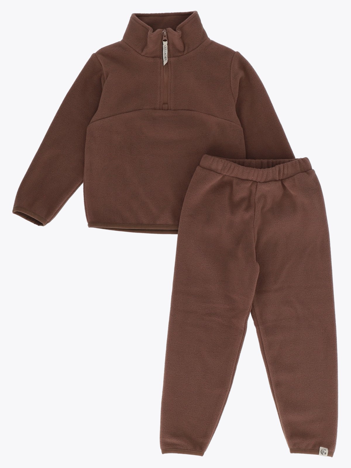 Gullkorn Berg Fleece Set Brun