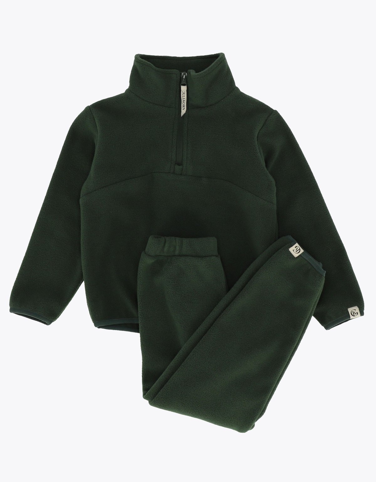 Gullkorn Berg Fleece Set Matt Grønn
