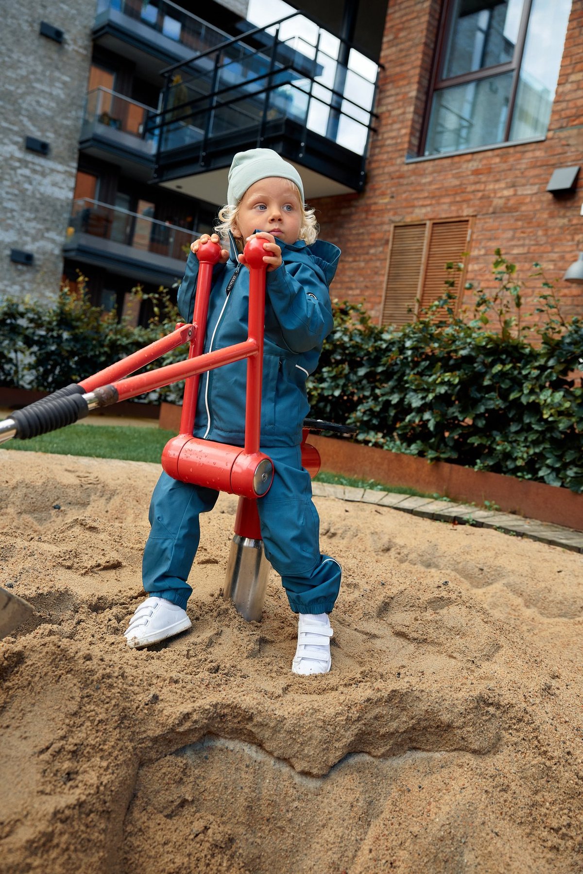 Gullkorn Skarn Skalljakke Blågrønn