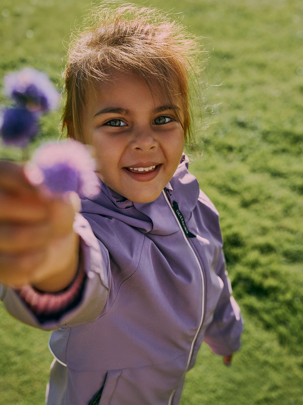 Gullkorn Skarn Skalljakke Dus Plomme
