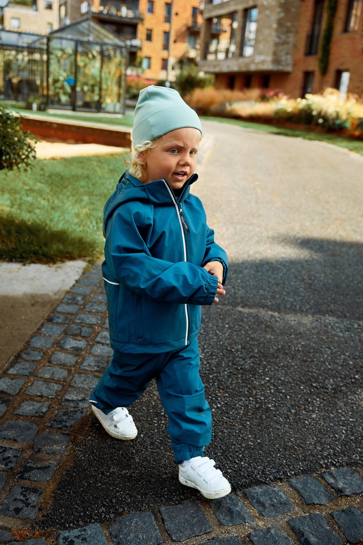 Gullkorn Skarn Skallbukse Blågrønn