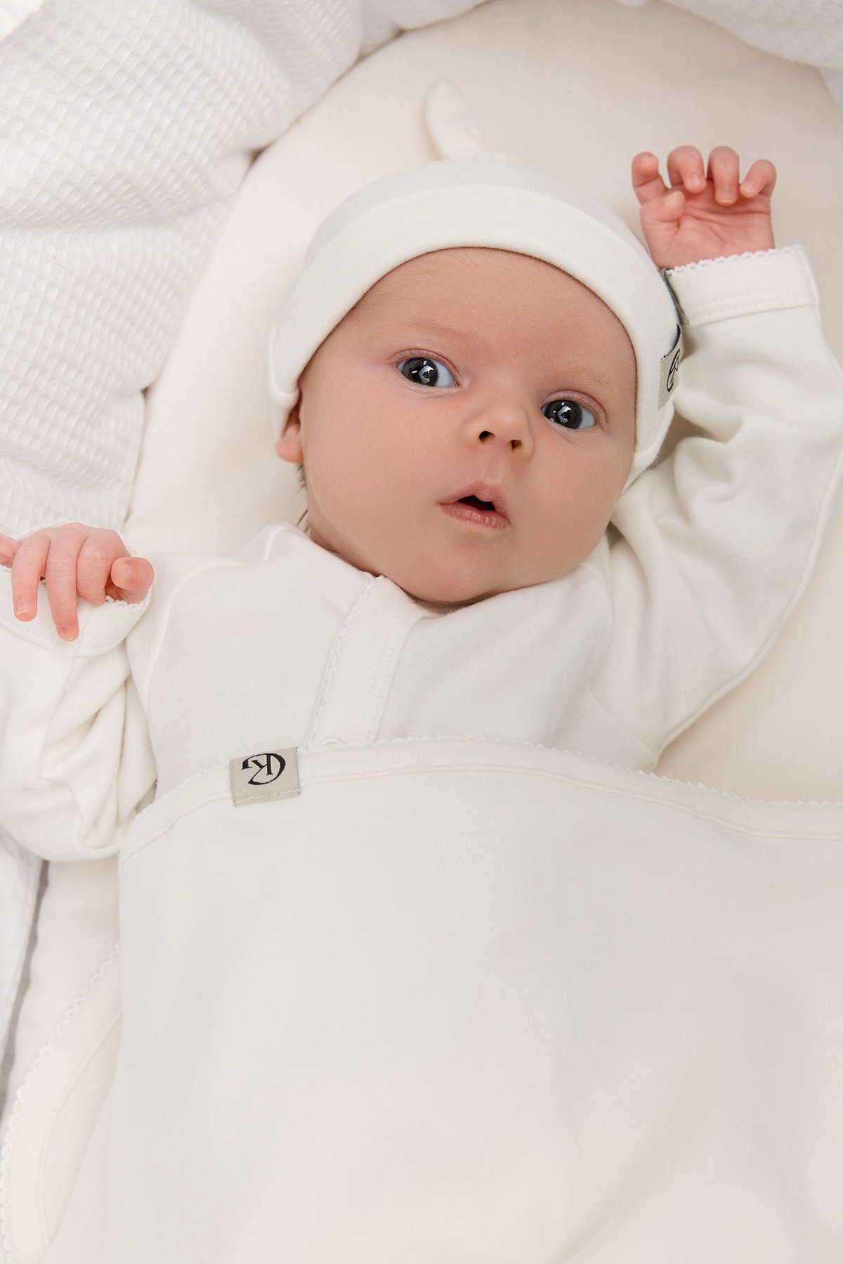 Gullkorn Vakke Babydress Krem