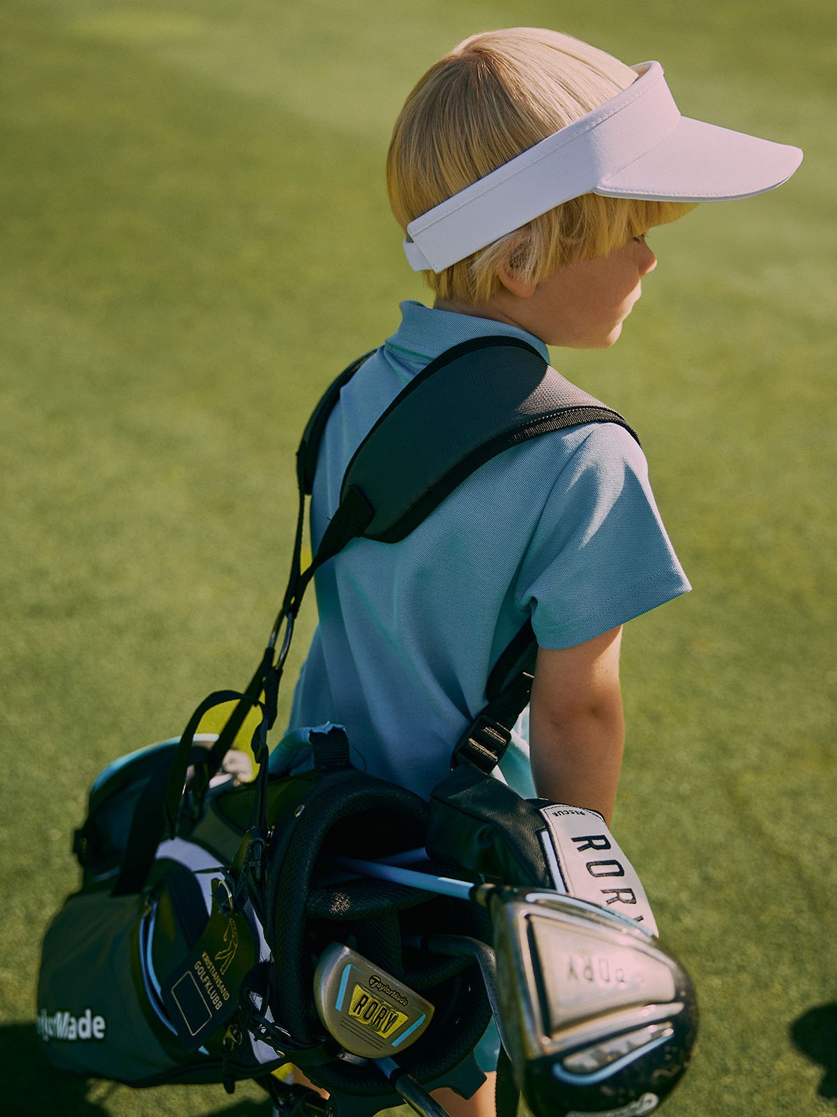 Gullkorn Prehn Pique Lys Blå