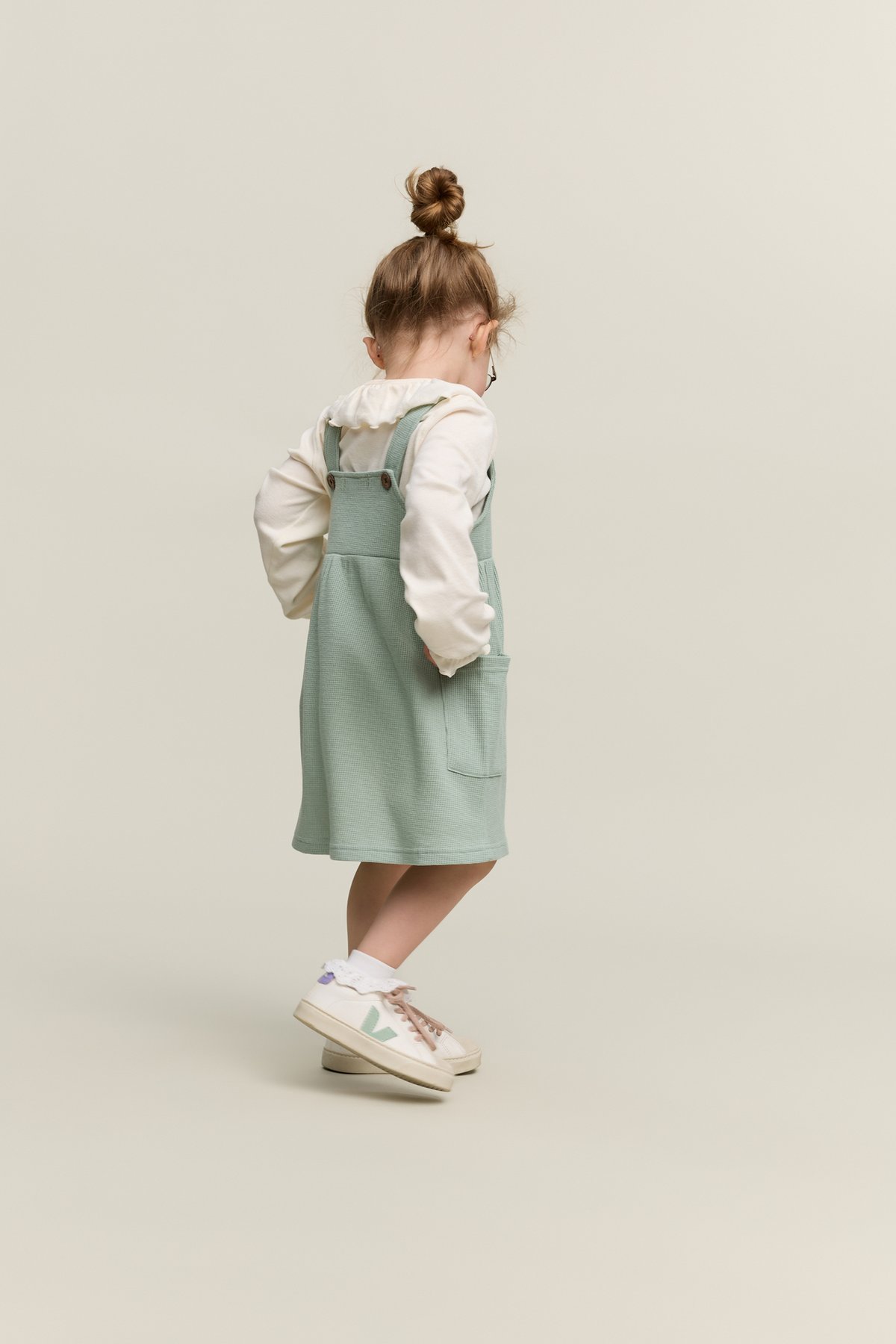 Gullkorn Basal Kjole Grågrønn