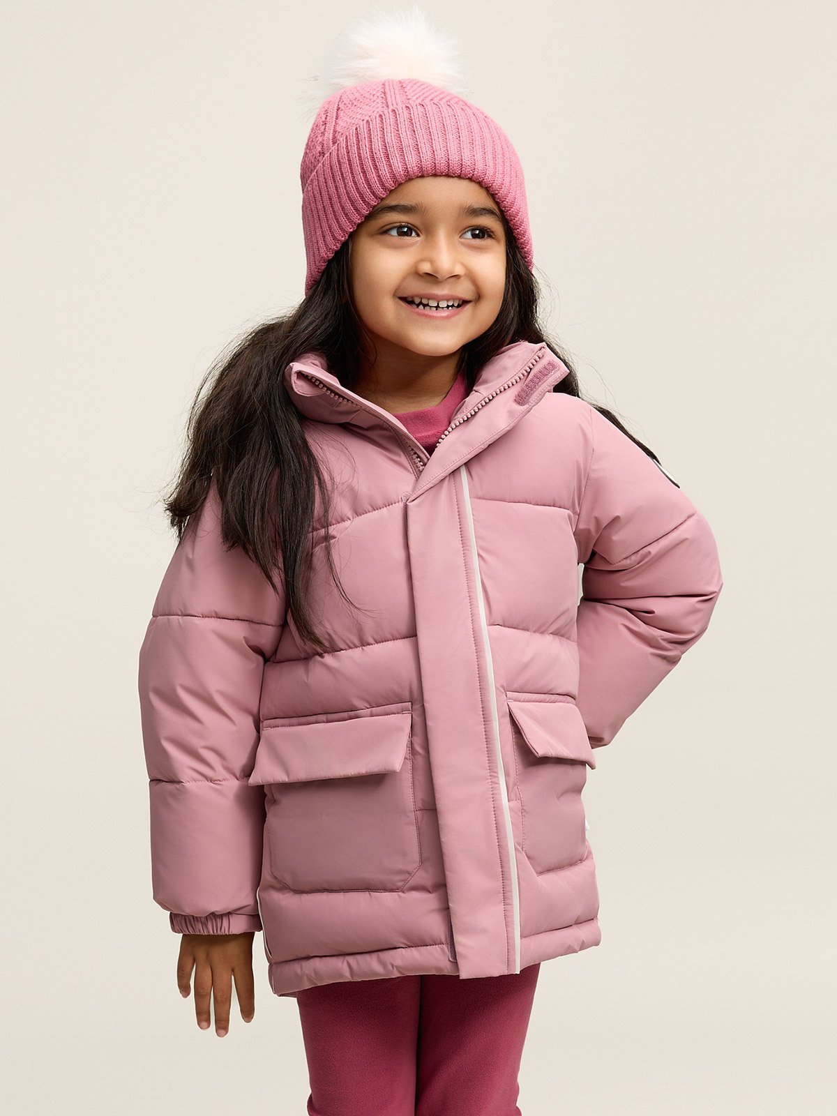 Gullkorn Jade Parkas Tåkerosa