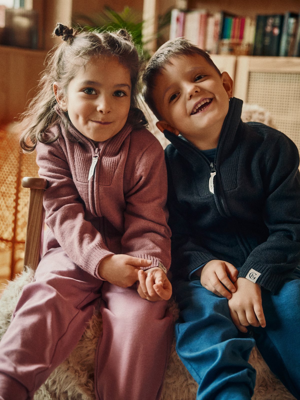 Gullkorn Pental Ull Jakke Tåkerosa