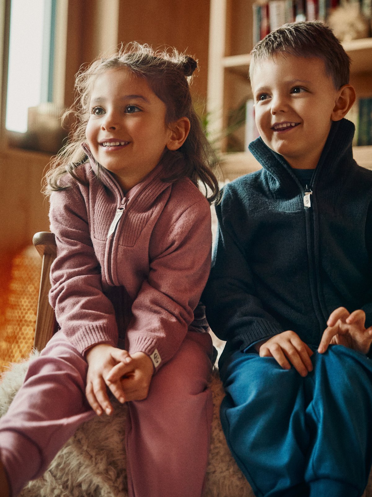 Gullkorn Pental Ull Jakke Tåkerosa