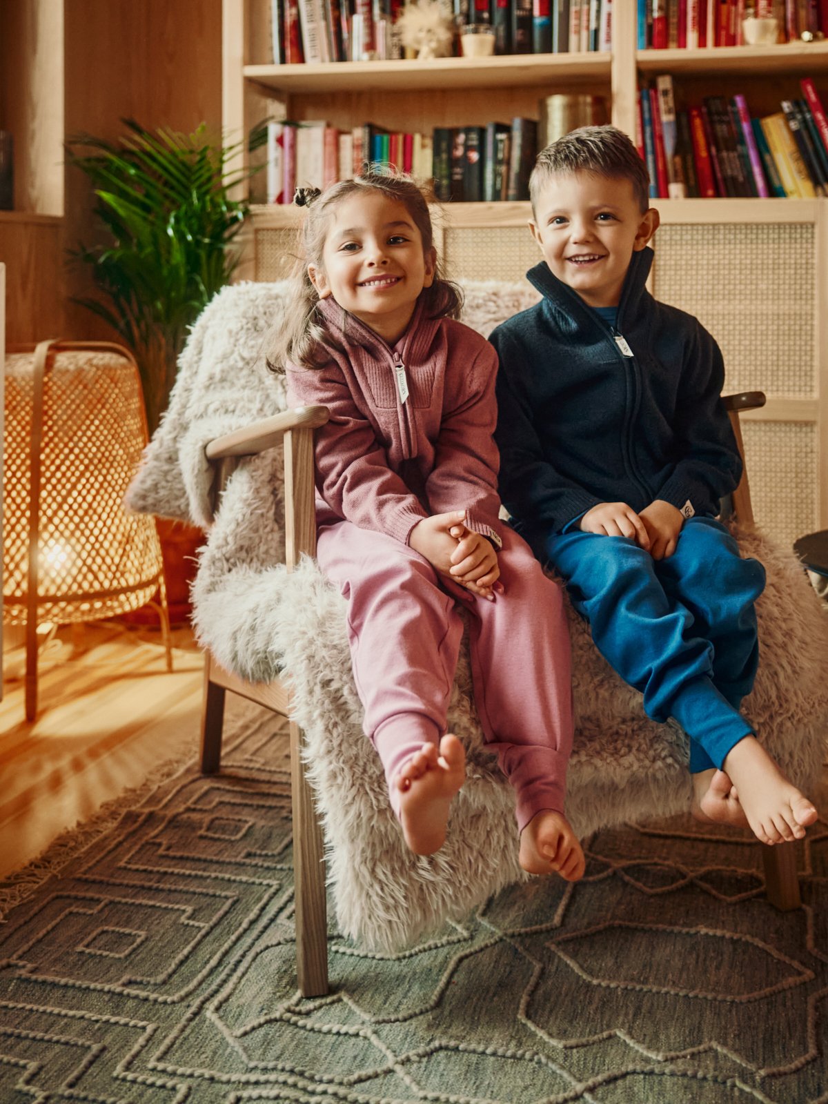 Gullkorn Pental Ull Jakke Tåkerosa