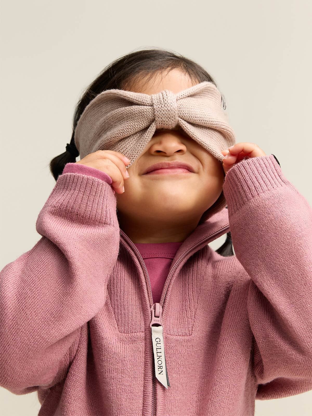 Gullkorn Pental Ull Jakke Tåkerosa