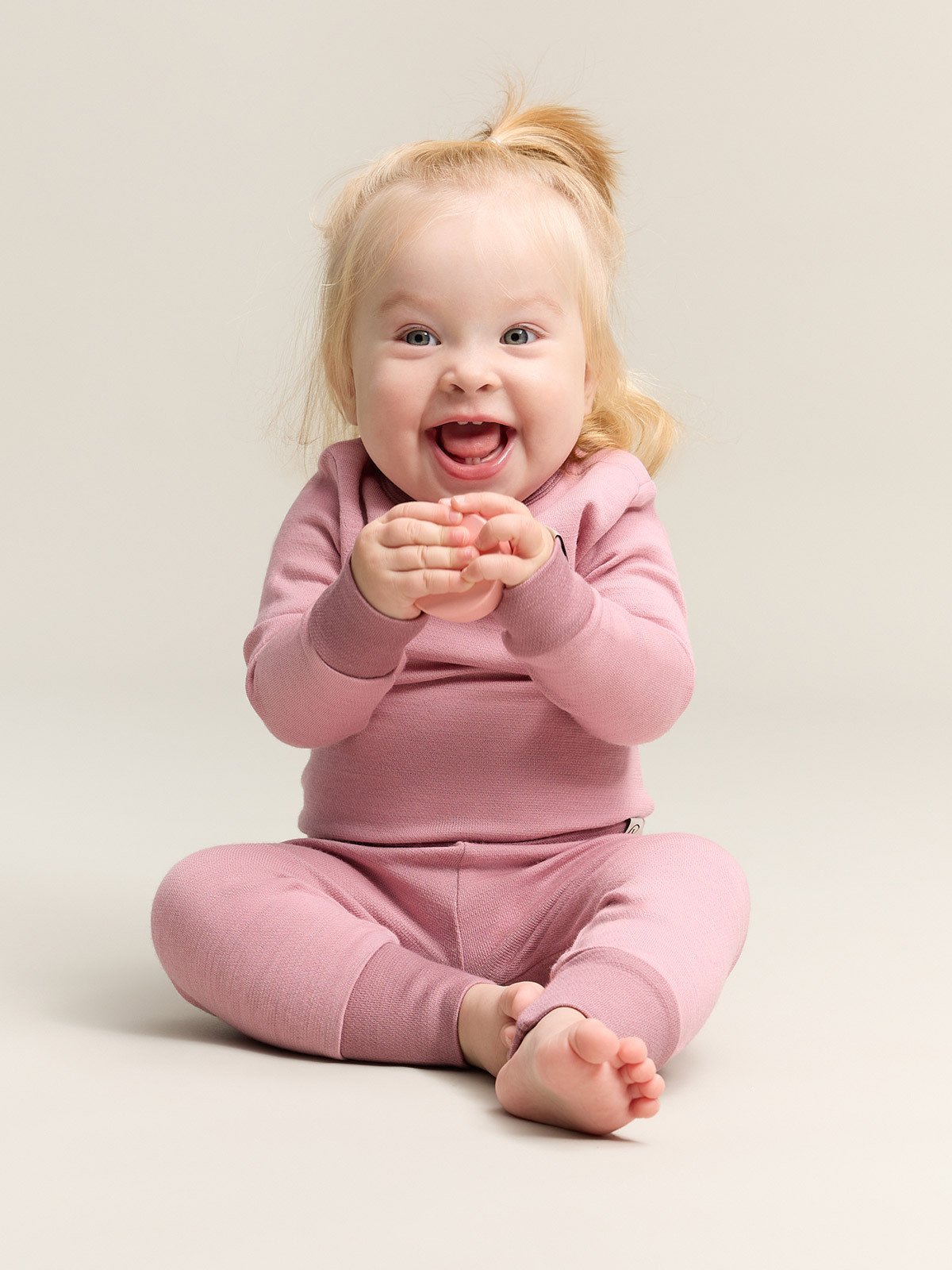 Gullkorn Grana Ull Babybukse Tåkerosa