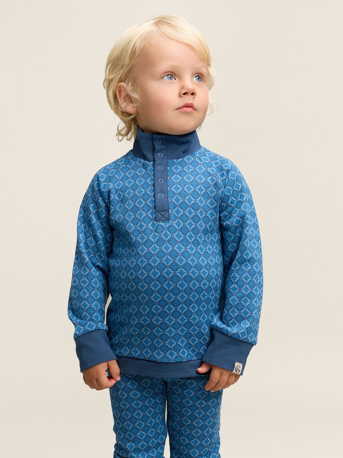 Gullkorn Axi Jacquard Genser M Himmelblå (P)