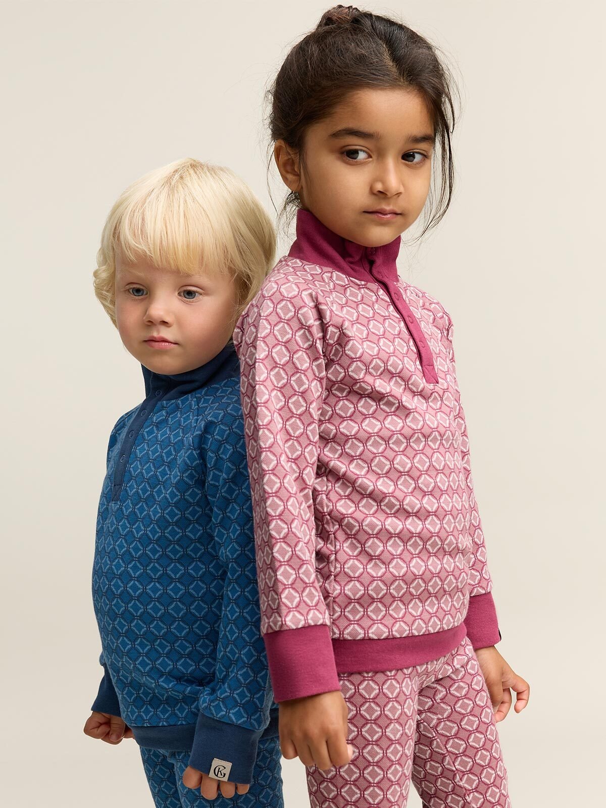 Gullkorn Axi Jacquard Genser M Himmelblå (P)